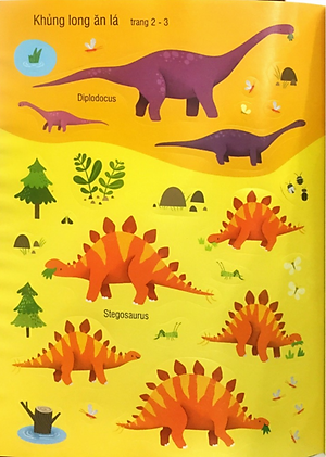 First Sticker Book - Sách Dán Hình Đầu Đời Cho Bé - Khủng Long
