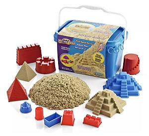 Bộ cát động lực Motion sand MS 21 cát mềm mịn tạo hình sắc nét kèm theo bộ khuôn lâu đài đựng trong hộp màu có quai xách