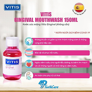 Nước súc miệng dành cho nướu nhạy cảm Vitis Gingival 150ml