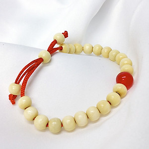 Vòng dâu tằm đính thủy ngọc - Đỏ Ruby