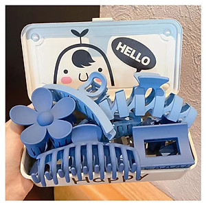 Sét 8 Kẹp Tóc Size To Phong Cách Hàn Quốc