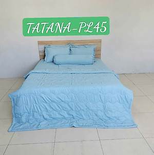 Bộ Ga TC Tatana Silver 4 Món Cao Cấp, Chất Vải Mềm Mịn Thoáng Mát - Màu ngẫu nhiên