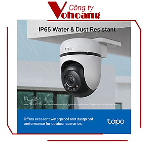 Camera WiFi TP-Link Tapo C510W An Ninh Quay/Quét 360 Độ, Chống Nước - Hàng Chính Hãng