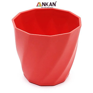 Chậu nhựa xoắn trồng cây ANKAN cho hoa hồng, cây cảnh mini, trồng rau, để bàn, treo ban công