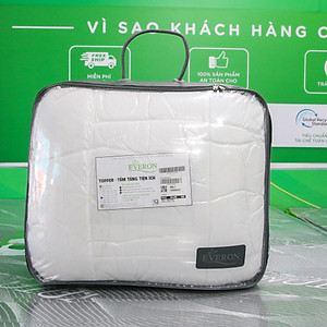 Topper EVERON ,Tấm Tăng Tiện Ích Màu Trắng Dày 5cm-7cm - Hàng Chính Hãng
