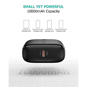 Pin sạc dự phòng Aukey PB-N83S 20W PD 10.000mAh- Hàng chính hãng 