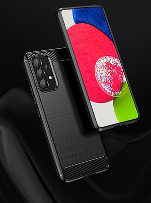 Ốp lưng chống sốc Vân Sợi Carbon cho Samsung Galaxy A53 - Hàng nhập khẩu