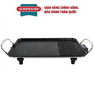 Bếp nướng điện Sunhouse SHD4607, Công suất 1500W, Phủ chống dính Whitford (USA) phủ đá hoa cương, Hàng chính hãng - Bảo hành 12 tháng
