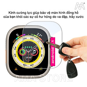 [Combo 2 Kính] Kính Cường Lực 48mm Chống Trầy Xước Bảo Vệ Màn hình Cảm ứng Đồng Hồ Thông minh AMA TK và các mặt đồng hồ khác có cùng kích thước Hàng chính hãng