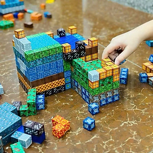 Đồ Chơi Lắp Ráp Minecraft Nam Châm Hình Khối Phát Triển Tư Duy Trẻ Em SET 50 CÁI - HÀNG CHÍNH HÃNG MINIIN