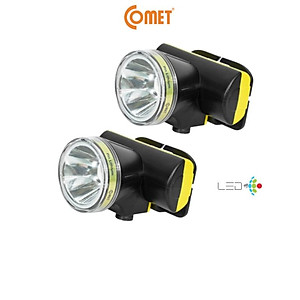 Đèn Pin Sạc Led Đội Đầu Comet CRT1613 2W Lithium 1800mAh Siêu Sáng, Ánh Sáng Trắng