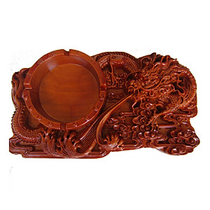 Gạt Tàn Nguyên Khối TOKDODO Gỗ Tự Nhiên Siêu Dày