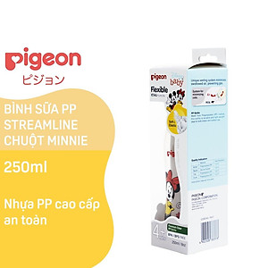 Bình Sữa Pigeon PP Streamline Hình Chuột Minnie 150ml250ml
