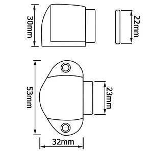 Hít cửa nam châm dạng thấp