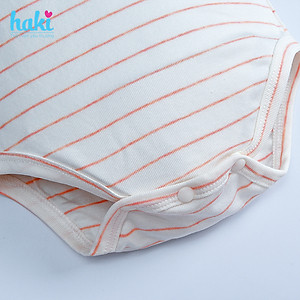 Bộ bodysuit kẻ thủy thủ cho bé vải sợi tre cao cấp BB032, set body bé trai bé gái, body cho bé sơ sinh hàng chính hãng HAKI