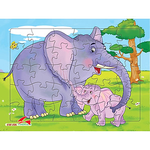 Xếp hình Tia Sáng Hươu mẹ và hươu con   (30 Mảnh Ghép) - Tặng kèm tranh tô màu cho bé