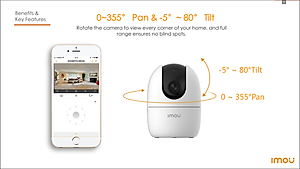 CAMERA WIFI IMOU A22EP 1080P XOAY 360 ĐỘ - ĐÀM THOẠI 2 CHIỀU - HÀNG CHÍNH HÃNG