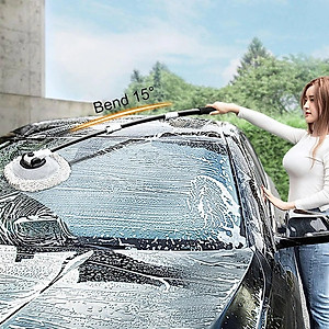 Chổi Vệ Sinh Rửa Xe Ô Tô - Cây Lau Nhà Đặc Biệt Dạng Ống Lồng Ba Phần | Dụng Cụ Rửa Xe Làm Sạch Bằng Sợi Chenille