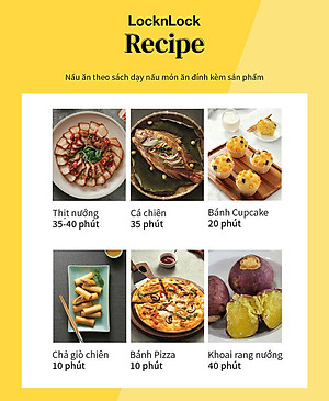 Nồi Chiên Không Dầu Điện Tử Lock&Lock EJF357BLK (5.2 Lít) - Hàng Chính Hãng