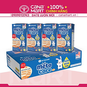 Thùng sữa nước Nutricare Metacare ECO giúp trẻ phát triển toàn diện (110ml)