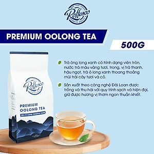 Combo 2 Trà Ô Long ROFFESCO PREMIUM OOLONG TEA 100% Búp Trà Tươi Túi 500g