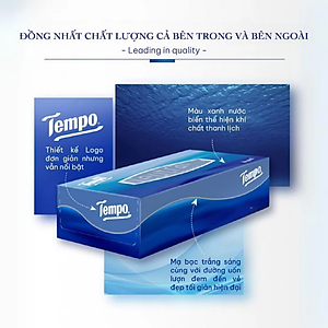 Lốc 4 Khăn Giấy Hộp Tempo 86 Tờ - Gỗ Táo