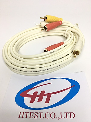 dây av 3 đầu hoa sen ,đồng nguyên chất ,Hàng Chính Hãng.