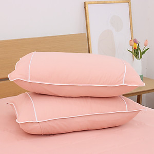 Vỏ Gối Nằm Chần bông K-Bedding by Everon KNTS và KNSS chất Ice-soft 45x65cm thoáng mát, kháng khuẩn (1 cặp)