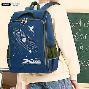 Balo Chống Gù Tiểu Học Cao Cấp Nhiều Ngăn Xbags Universe XB3104 – Chống Nước Tốt, Bền Đẹp, Màu Xanh Đen Cá Tính, Năng Động!