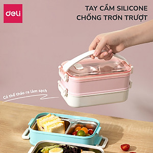 Hộp Cơm giữ nhiệt inox 304, hộp cơm văn phòng tiện dụng an toàn có thể sử dụng cho lò vi sóng