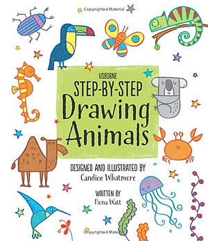 Sách tương tác tiếng Anh - Usborne Step-by-step Drawing Animals