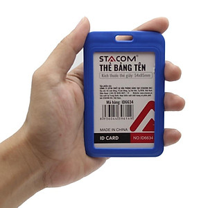 Bảng Tên Nhựa Dọc - Stacom ID6644 - Màu Xanh Dương