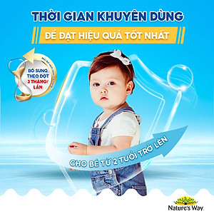 Canxi + Vitamin D cho trẻ 2-11 tuổi Gummies Calcium Vitamin D Nature's Way Úc giúp hỗ trợ xương, răng và cơ bắp khỏe mạnh, cao lớn - OZ Slim Store