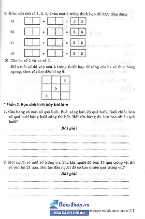 Thử Sức Trạng Nguyên Nhỏ Tuổi Môn Toán Lớp 2 - Tập 1 (Biên Soạn Theo Chương Trình Mới)