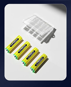 Pin sạc 1.5V AA 3400mWh Doublepow sạc trực tiếp bằng cổng USB, có sạc nhanh, dùng cho đồ chơi, điều khiển tivi. micro. Doublepow Rechargeable AA Lithium Batteries with USB Cable,1.5V AA Li-ion Battery,3400mWh High Capacity Double A Battery. Hàng Nhập Khẩu