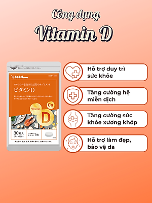 Combo Viên Uống Bổ Sung Vitamin C, E, D, B Vitamin Tổng Hợp Và Khoáng Chất Seedcoms Nhật Bản
