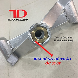 Búa tháo tán lồng máy giặt 36-38, bộ van tháo ốc máy giặt 36-38