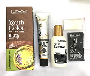 Nhuộm Phủ Bạc Cao Cấp Lavox 60ml x 2 - L6 - Nâu Chocolate