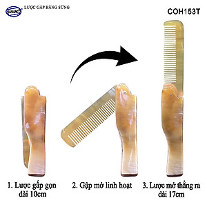 Lược Sừng Gấp Gọn - Loại Bỏ Túi Dành Cho Nam Thuận tiện Dễ sử dụng Tạo kiểu tóc - COH153T