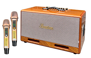 Loa karaoke xách tay K2 PLus Thương hiệu Bossinon công suất 600W-Thùng loa sơn vân gỗ phủ bóng chống trầy, 6 dường tiếng - HÀNG CHÍNH HÃNG