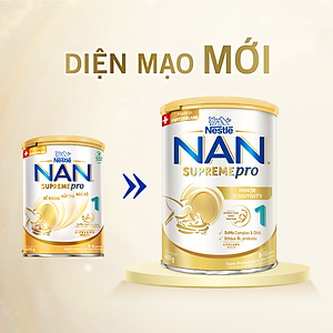 Sữa bột Nestlé NAN SUPREMEPRO 1 400g nhập khẩu Đức với 5HMO & đạm Gentle Optipro ( Dành cho trẻ từ 0 - 12 tháng tuổi)