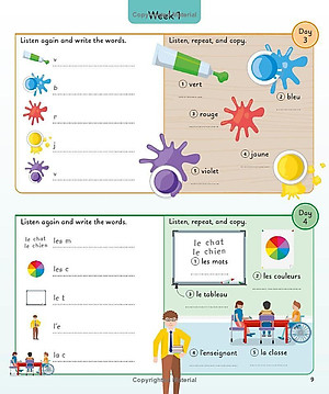 French For Everyone Junior 5 Words A Day: Learn And Practise 1,000 French Words