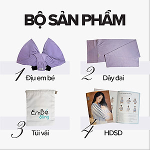 [Cao Cấp] Địu Vải Em Bé Sling Baby Sling Flex/Flex Plus Dễ Địu Êm Vai An Toàn Cho Bé 0–24 Tháng