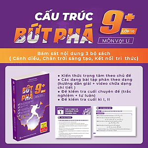 Sách Bứt phá 9+ môn Vật lí lớp 10 (theo chương trình GIÁO DỤC PHỔ THÔNG MỚI )