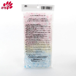 Set 06 mũ tắm trùm đầu, họa tiết chấm bi Free size Shower Cap Seiwa - Hàng nội địa Nhật Bản