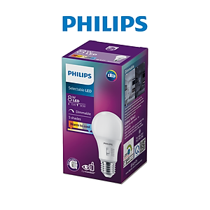 Bóng đèn Philips LED Bulb A60 DS FR DIM thay đổi nhiệt độ màu - Công suất (8W, 13W)