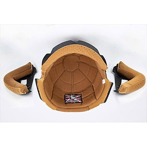 Nón bảo hiểm 3/4 Bulldog Perro 4U cao cấp Chính hãng, Lót tháo rời, Tặng khóa số chống trộm, túi xách và balo rút Bulldog