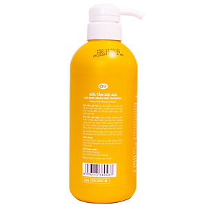 Sữa Tắm Gội AGI 700ml - Hương Phấn Baby