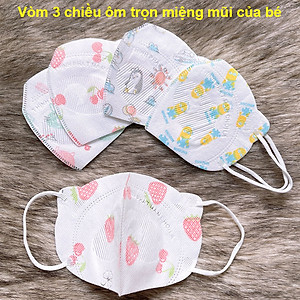Khẩu trang mầm chồi lá cho bé, Khẩu trang 3D cho bé 4-10 tuổi kháng giọt bắn, kháng khuẩn Baby-S – SM018