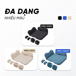 [XẢ KHO]Đệm hơi ô tô, nệm hơi xe ô tô cao cấp hàng dày loại 1, có thành chắn an toàn, tặng kèm bơm điện và bộ gối